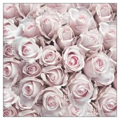 20 SERVIETTES PAPIER FLEUR PASTEL 33CM ROSE