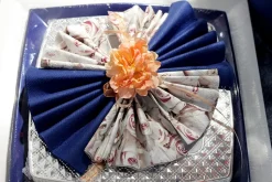 20 SERVIETTES PAPIER FLEUR PASTEL 33CM ROSE