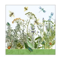 20 SERVIETTES PAPIER FLEURS DES CHAMPS 33CM