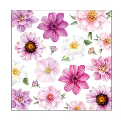 20 SERVIETTES PAPIER FLEURS GLOIRE D'ÉTÉ 33CM