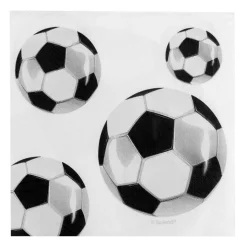 20 SERVIETTES PAPIER FOOTBALL VINTAGE 33CM BLANC