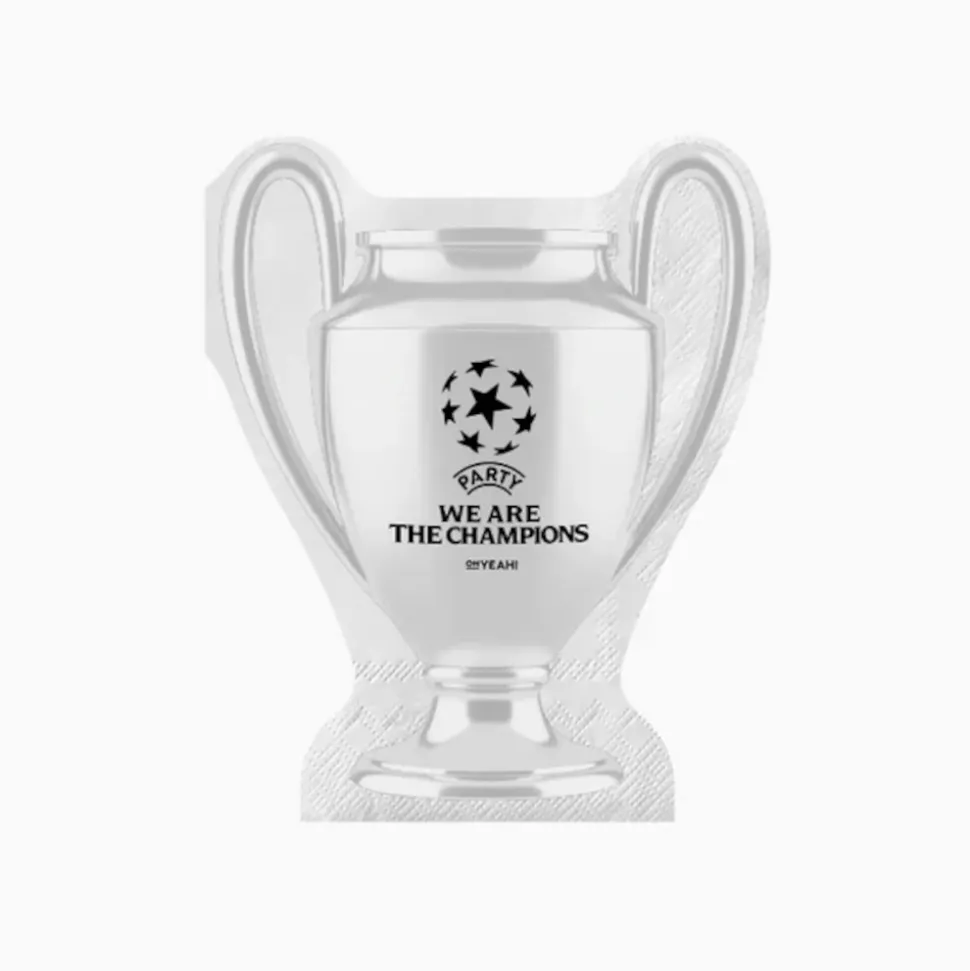 20 SERVIETTES PAPIER FORME COUPE CHAMPION 40X33CM