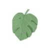 12 SERVIETTES PAPIER FORME MONSTERA 29.1X36CM VERT