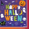 16 SERVIETTES PAPIER HALLOWEEN AMIS MONSTRE 33CM