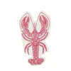 20 SERVIETTES PAPIER HOMARD 22.5X38.5CM CRÈME ROUGE