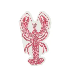 20 SERVIETTES PAPIER HOMARD 22.5X38.5CM CRÈME ROUGE