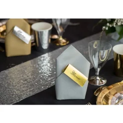 20 SERVIETTES PAPIER INTISSÉ AIRLAID 40CM ARGENT