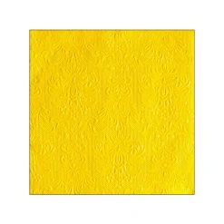 15 SERVIETTES PAPIER ÉLÉGANCE 33CM JAUNE