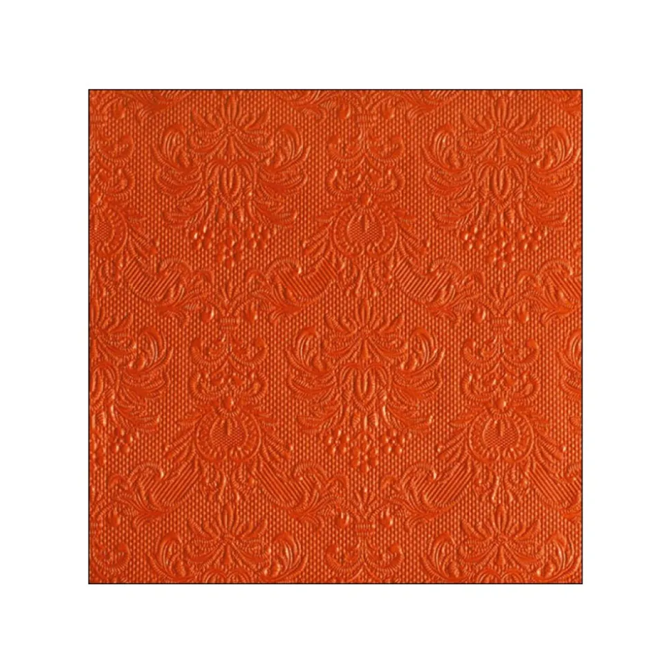 15 SERVIETTES PAPIER ÉLÉGANCE 33CM ORANGE