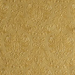 15 SERVIETTES PAPIER ÉLÉGANCE 33CM OR