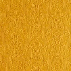 15 SERVIETTES PAPIER ÉLÉGANCE 33CM OCRE