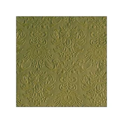 15 SERVIETTES PAPIER ÉLÉGANCE 33CM VERT OLIVE
