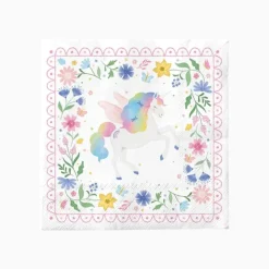 20 SERVIETTES PAPIER LICORNES MAGIQUES 33CM