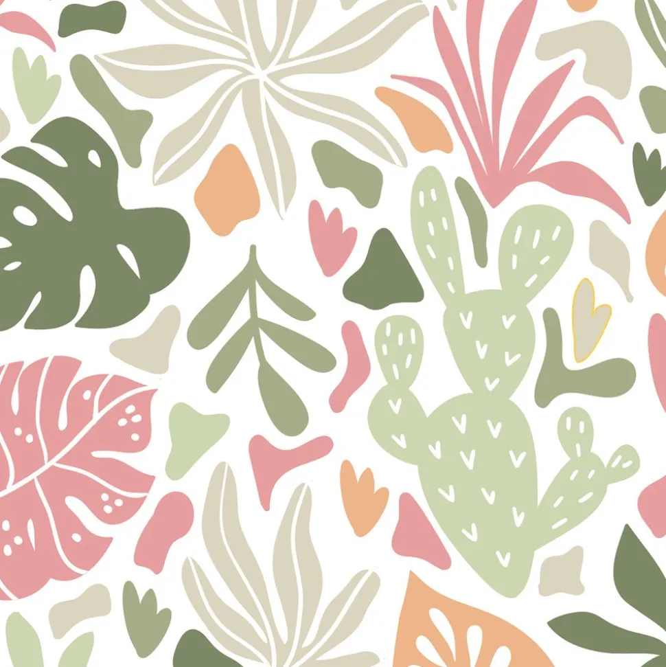 20 SERVIETTES PAPIER MEXICAN VIBES VÉGÉTAL 33CM