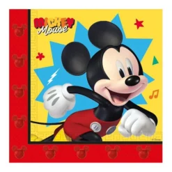 20 SERVIETTES PAPIER MICKEY JUMP INTO FUN 33CM