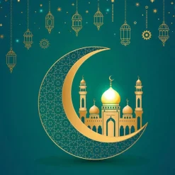 20 SERVIETTES PAPIER MOSQUÉE LUNE AÏD 33CM VERT