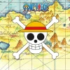 20 SERVIETTES PAPIER ONE PIECE CARTE TRÉSOR 33CM JAUNE