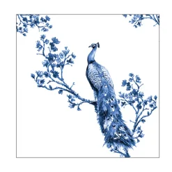 20 SERVIETTES PAPIER PAON ROYAL BLEU 33CM