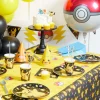16 SERVIETTES PAPIER POKÉMON PIKACHU 33CM NOIR