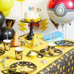 16 SERVIETTES PAPIER POKÉMON PIKACHU 33CM NOIR