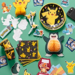 16 SERVIETTES PAPIER POKÉMON PIKACHU 33CM NOIR