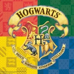 20 SERVIETTES PAPIER POUDLARD HARRY POTTER 33CM
