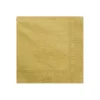 20 SERVIETTES PAPIER PREMIUM 33CM OR MÉTAL