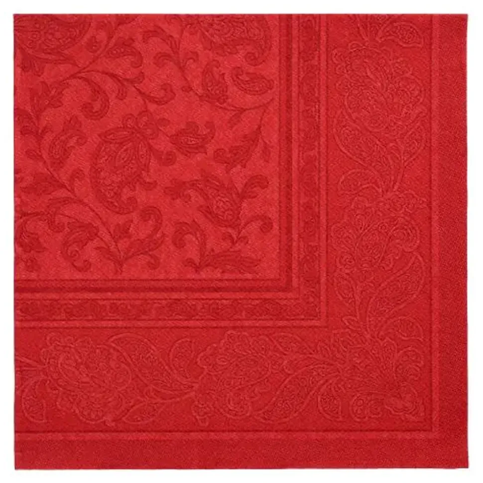 20 SERVIETTES PAPIER PREMIUM ROYAL 40CM BORDEAUX