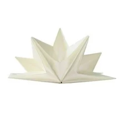 12 SERVIETTES PAPIER PRÉ-PLIÉES 40X60CM BLANC