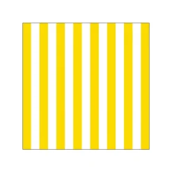 20 SERVIETTES PAPIER RAYURES 33CM BANC JAUNE