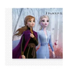 20 SERVIETTES PAPIER REINE DES NEIGES 2 33CM
