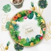 10 SERVIETTES PAPIER RETRAITE TROPICAL 33CM