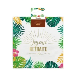 10 SERVIETTES PAPIER RETRAITE TROPICAL 33CM