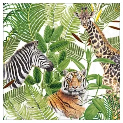 20 SERVIETTES PAPIER SAFARI AFRIQUE 33CM