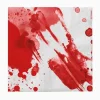 30 SERVIETTES PAPIER SANG HORREUR SCÈNE CRIME 33CM