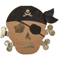 16 SERVIETTES PAPIER SIGLE PIRATE 33X26.2CM KRAFT