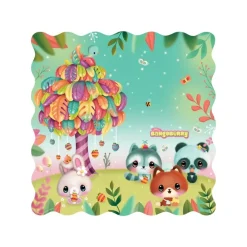 20 SERVIETTES PAPIER TROPICAL BANGOBERRY 33CM VERT