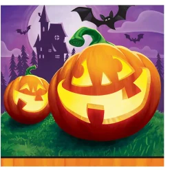 16 SERVIETTES 2 PLIS CITROUILLES