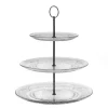 SERVITEUR PRÉSENTOIR GÂTEAUX 3 ÉTAGES INOX 32CM