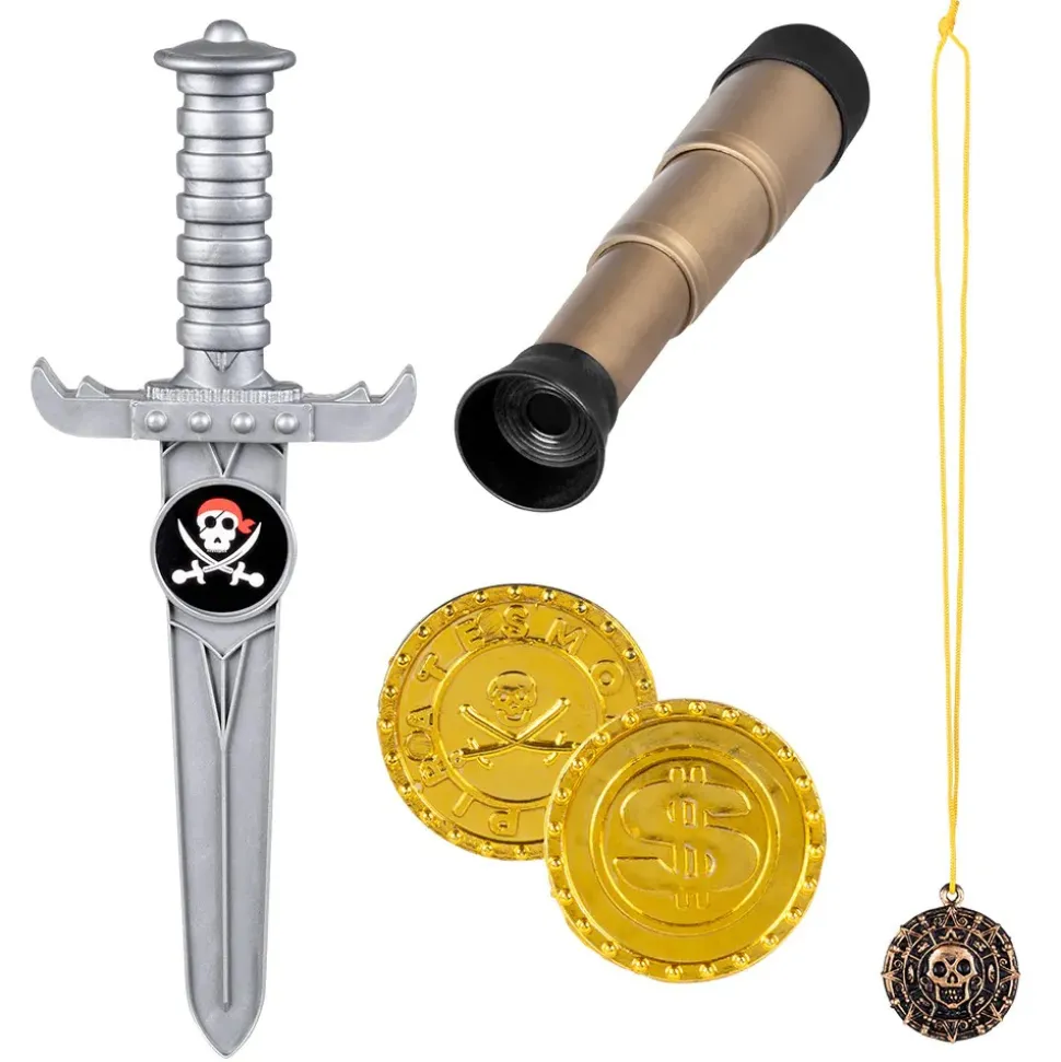 SET ACCESSOIRES JEU PIRATE 5 PIÈCES