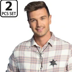 SET COWBOY COLLIER ÉTOILE SHÉRIF
