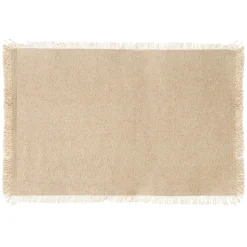 SET DE TABLE COTON EFFILOCHÉ 45X30CM BEIGE