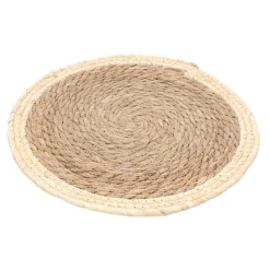 SET DE TABLE ROND PAILLE 38CM NATURE