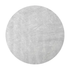 10 SETS DE TABLE ROND INTISSÉ 34CM ARGENT