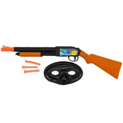 SET WESTERN FUSIL 48CM FLÉCHETTES MASQUE
