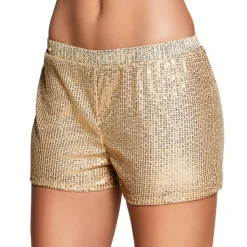 SHORT SEQUIN DORÉ ADULTE