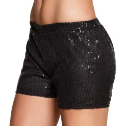 SHORT SEQUINS NOIR FEMME