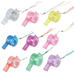 SIFFLET CORDON LUMINEUX LED 5 CM COLORÉ