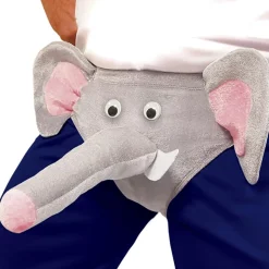 SLIP HUMORISTIQUE ÉLÉPHANT GRIS HOMME