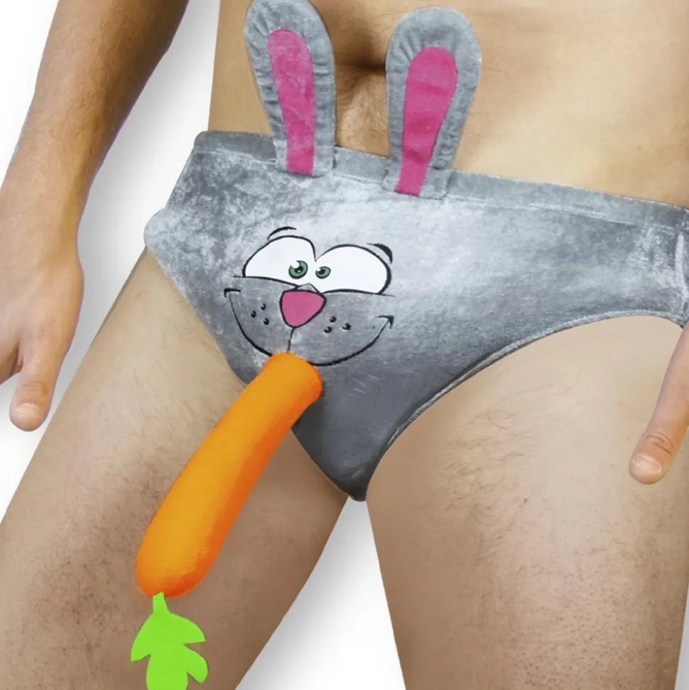 SLIP HUMOUR TÊTE LAPIN JEANNOT ADULTE